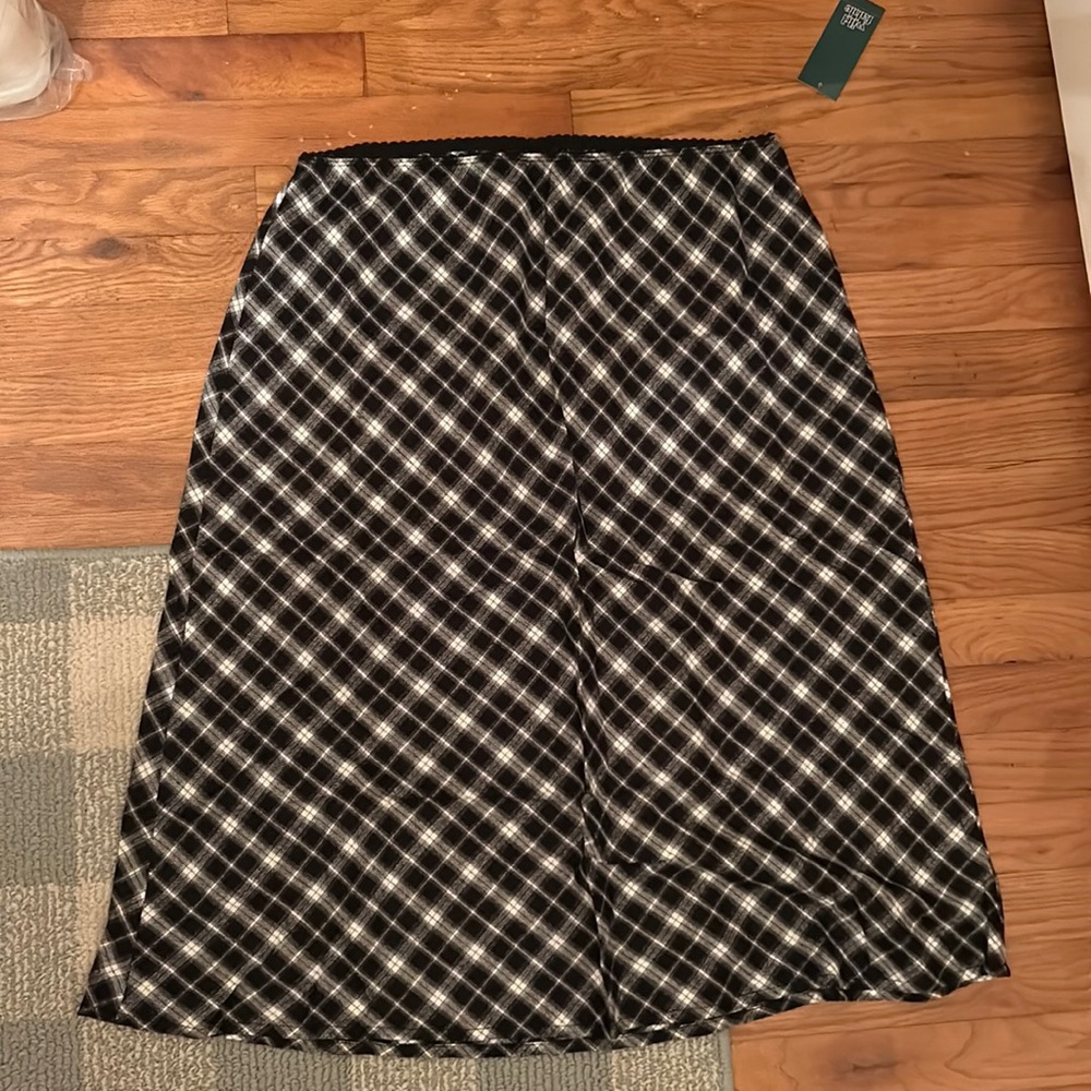 Wild Fable Plaid Midi Skirt